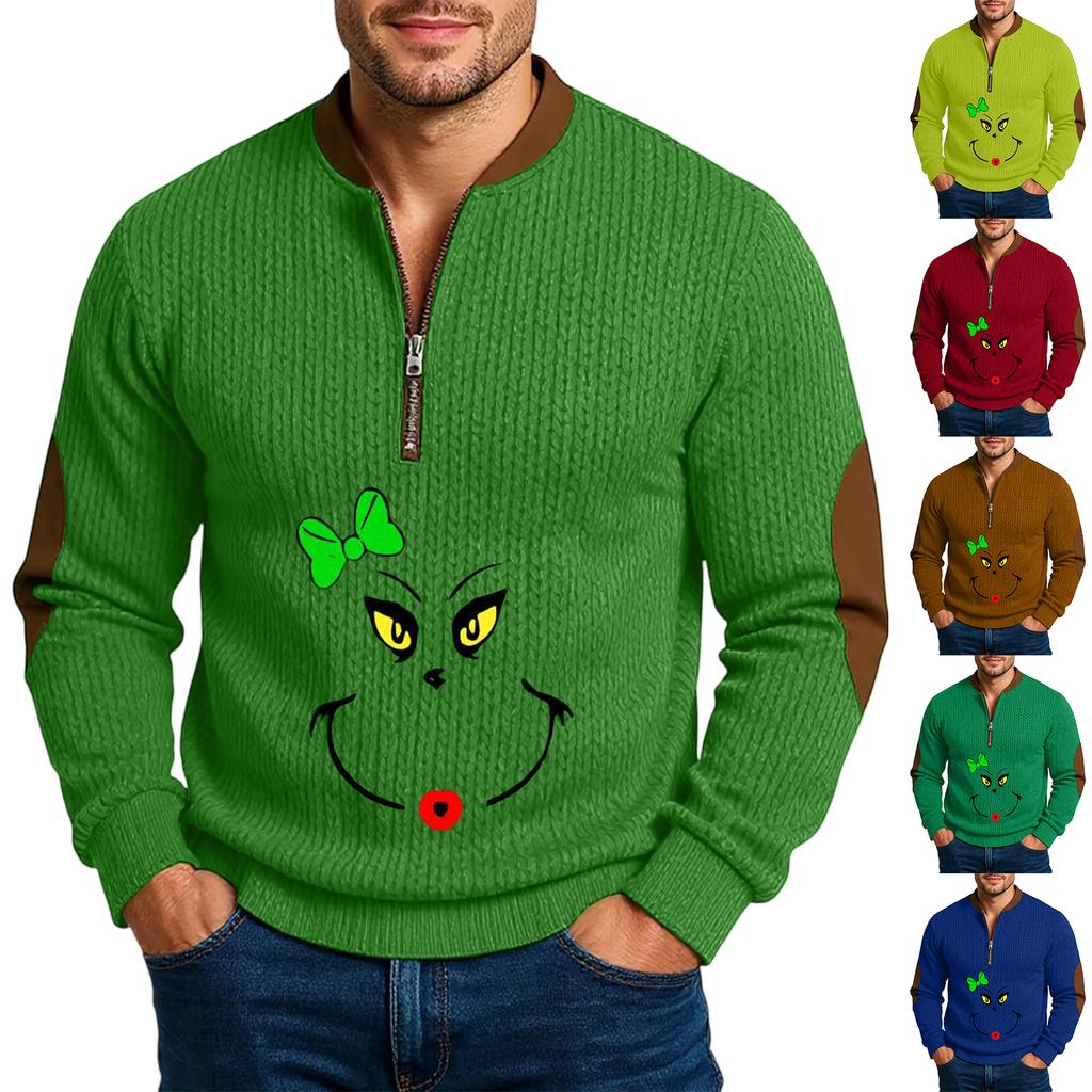 Men'S Outdoor Zipper Long Sleeved Sportswear Casual Sweatshirt