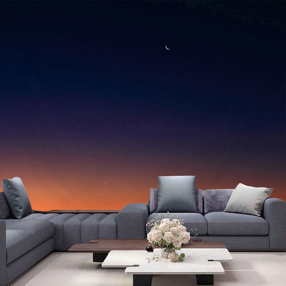 Mysteriöses Universum, Weltraum, Sternenhimmel, blauer Stern, Kunst-Wandteppich, psychedelischer Wandteppich für Schlafzimmer, Wohnzimmer, Dekoration