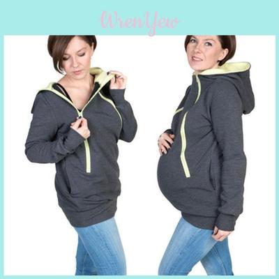 Kuscheliger und warmer Mama Umstands-Känguru-Hoodie Mama Papa Baby Tragetuch Haustierhalter