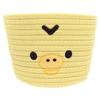 Tees Factory Rilakkuma Kiiroitori Rope Basket, H135 X W180 X D180mm, RK-5545269KT