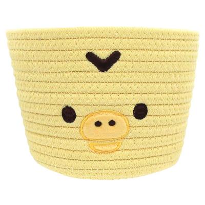 Tees Factory Rilakkuma Kiiroitori Rope Basket, H135 X W180 X D180mm, RK-5545269KT