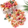 10/40Pcs Rose Artificial Flowers 2CM Fake Flowers Home Room Decor Garden Wedding Decoration DIY Scrapbook Garland Gift Accessory