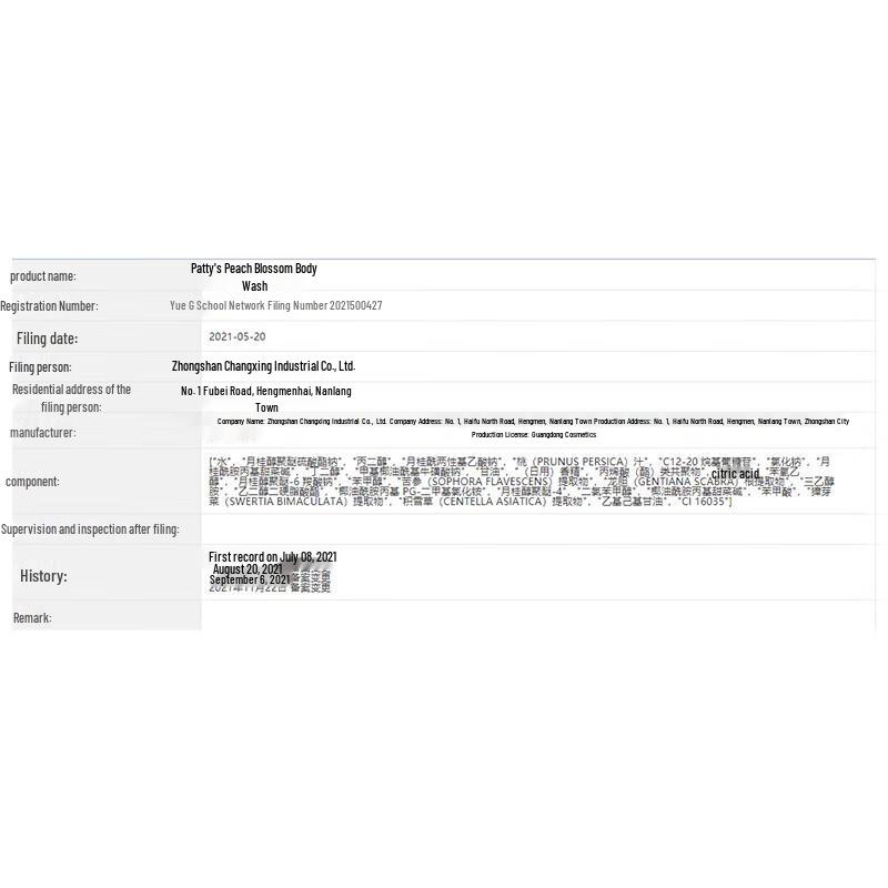 Berti Energizing Peach Body Wash