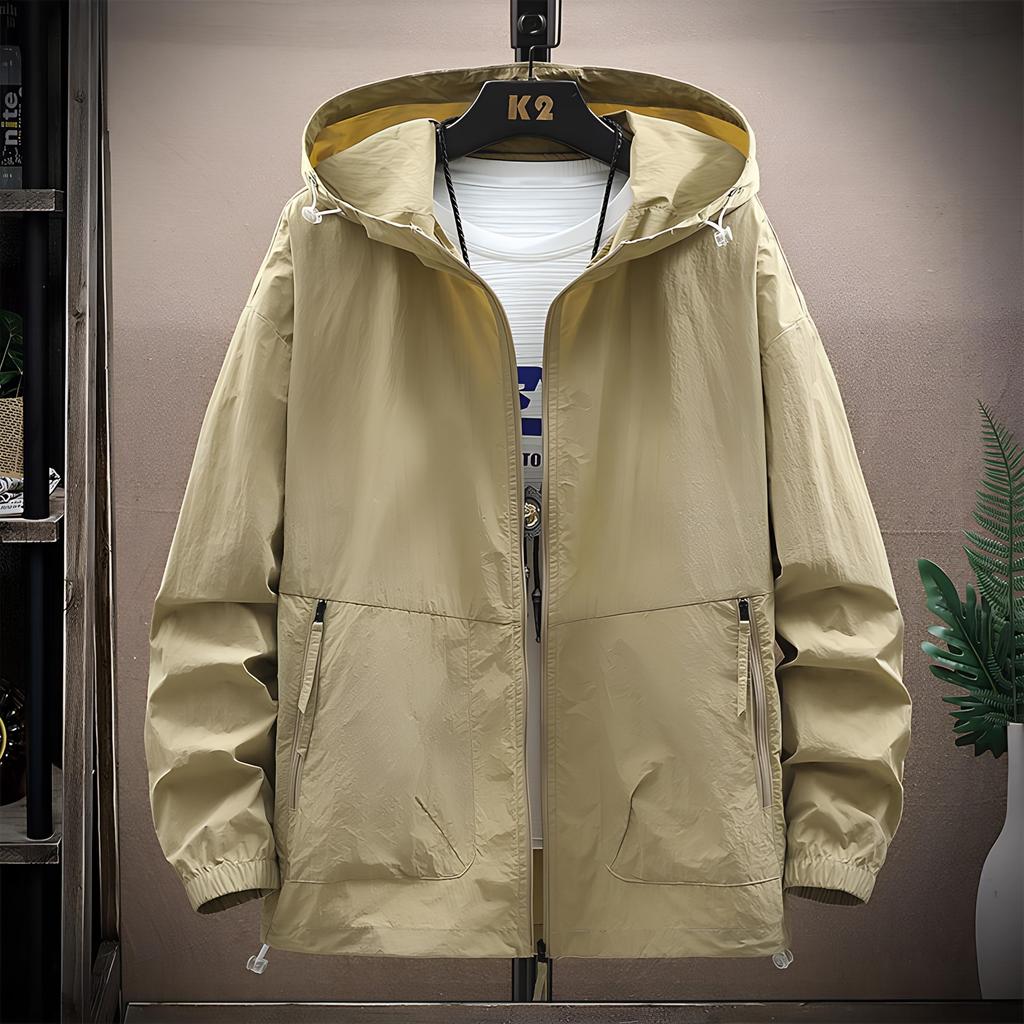 Letní Neformální Všestranné Jednobarevné Lední bunda s kapucí Páry Vícebarevné Velké yardy Volné Oděvy na opalování 8XL