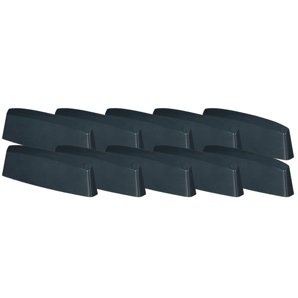 Drainage Cap For Pvc Windows, Anthracite Cover, 36 Mm, Set Of 10