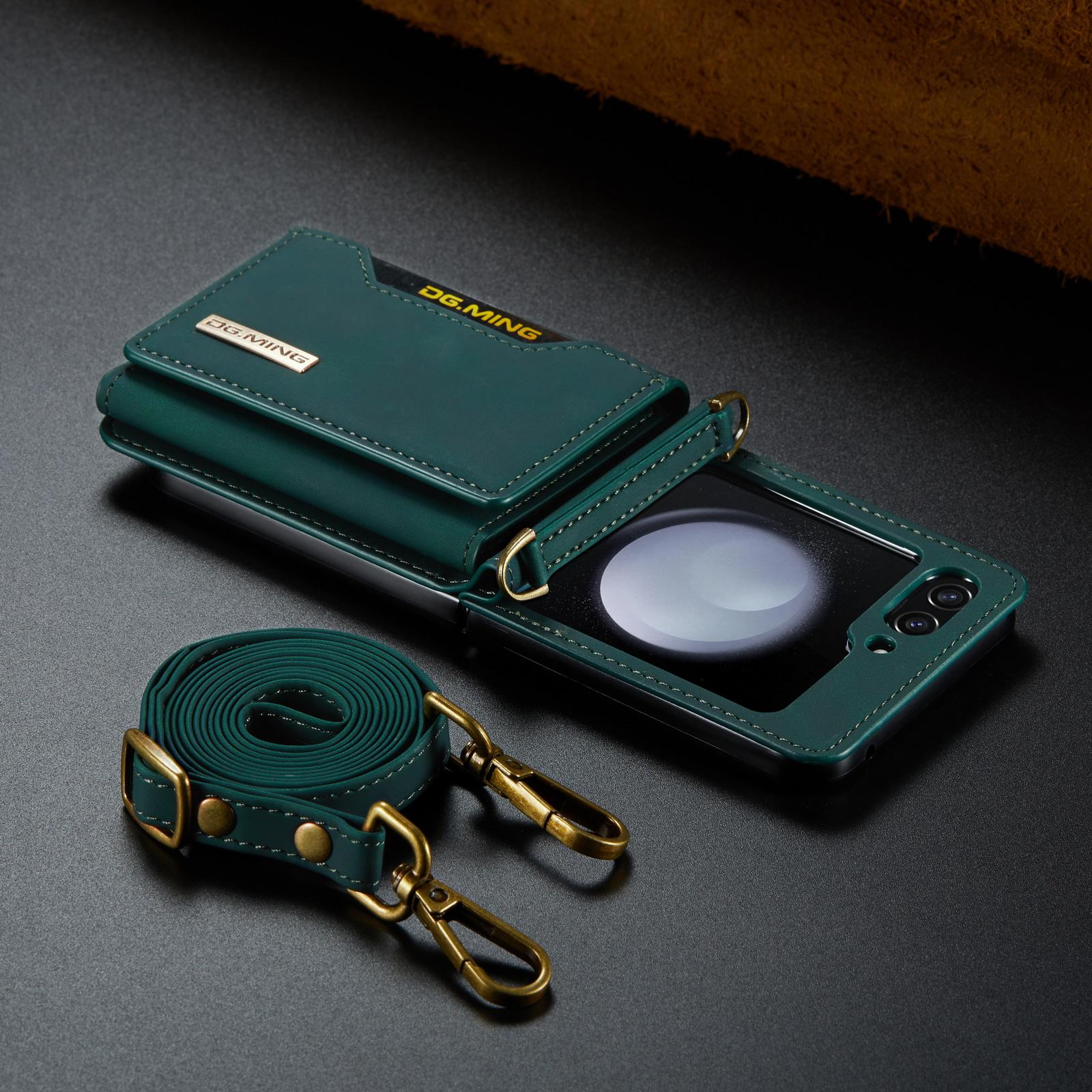 

Портативный чехол-кошелек с отделением для карт для Samsung Z Flip 5 для Samsung Galaxy Z Flip 5 5G Flip5 Zflip5, аксессуары для телефонов, кожаный чехол for Samsung Z Flip 5