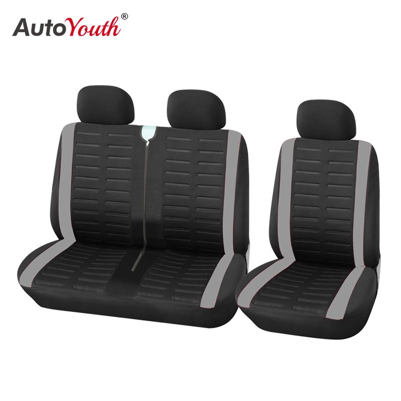 

AUTOYOUTH 2 + 1 чехлы на автомобильные сиденья, доступны 4 цвета, защитные чехлы на автомобильные сиденья, подходящие для большинства автомобилей, грузовиков, внедорожников