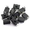 10pcs Self-Lock Push Button Switch KAN-28 for Flashlight SMD Type ON-Off Mini Switch (Bent Pin with Hole)