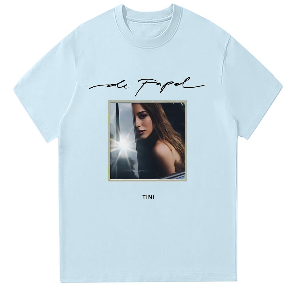 Tini De Papel 2025 Grafická trička Pánská Dámská Retro Vysoce kvalitní Módní oblečení Estetická Oversized Bavlněná trička Streetwear