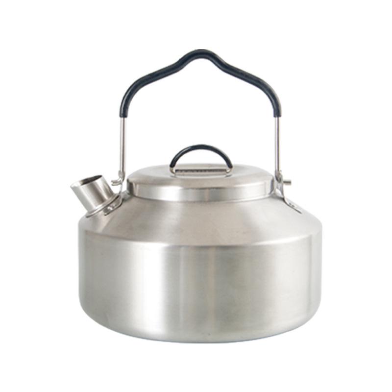 Ultralight Stainless Steel Camping Kettle - Portable Outdoor Use