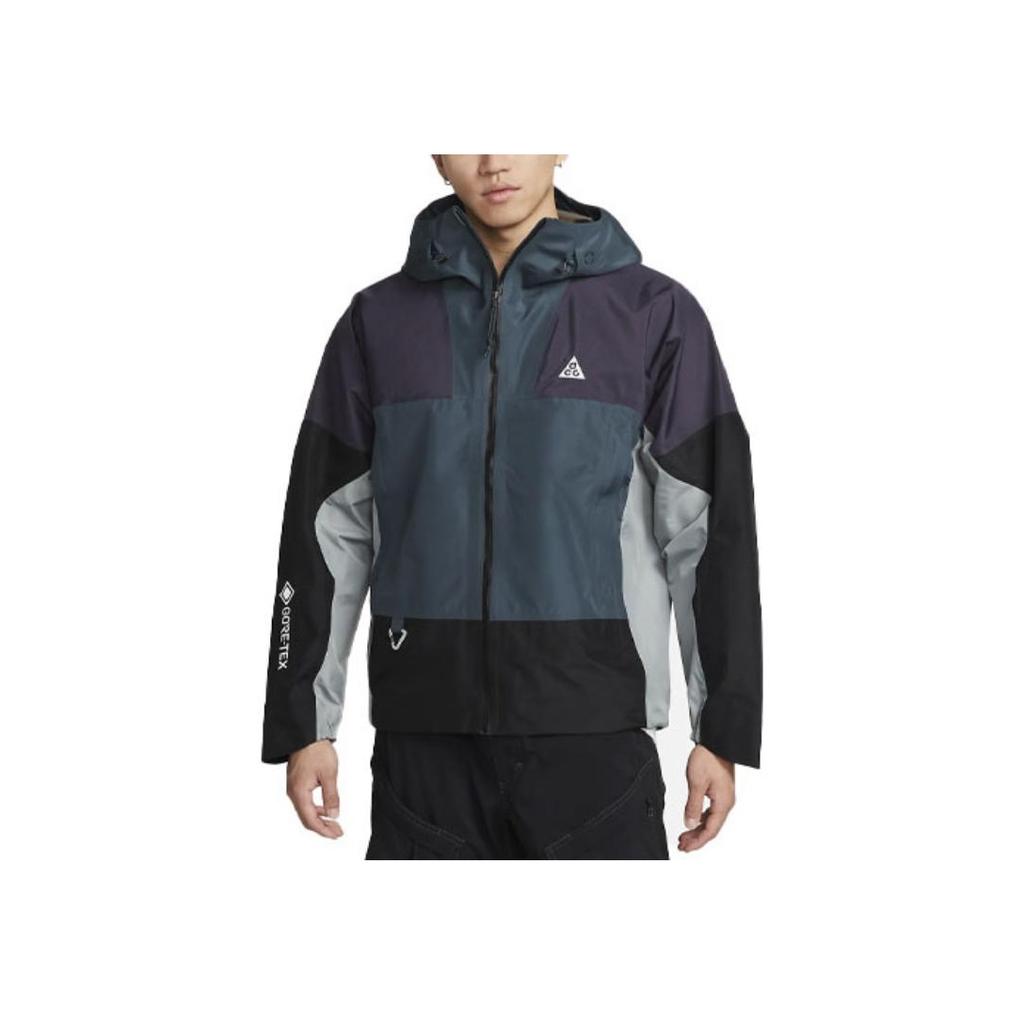 Nike ACG Gore-Tex Storm-Fit ADV Panelowa Kurtka z Kapturem z Kontrastowym Logo Męska Odzież Wierzchnia Wielokolorowa DB3560-309
