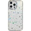 For iPhone 15 Pro Case Rhinestone Edge Glitter Back TPU+PC IMD Phone Cover