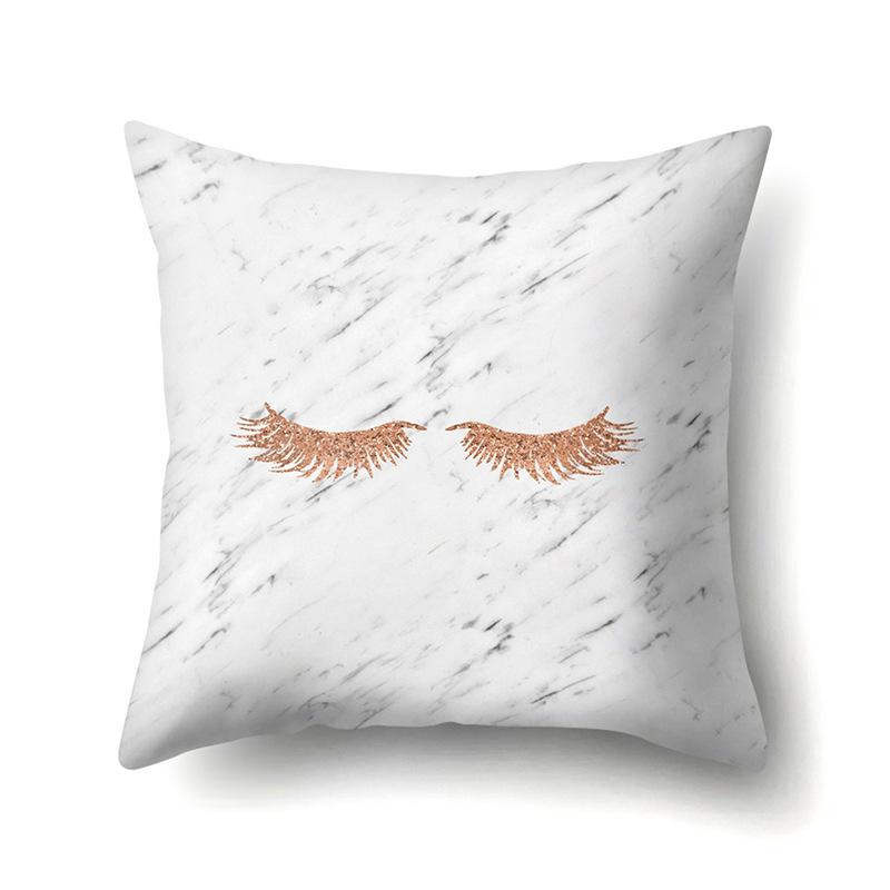 Polyester Pillowcase Automobile Decoration Home Printed Pillowcase Car Cushion Cover Bedside Pillowcase