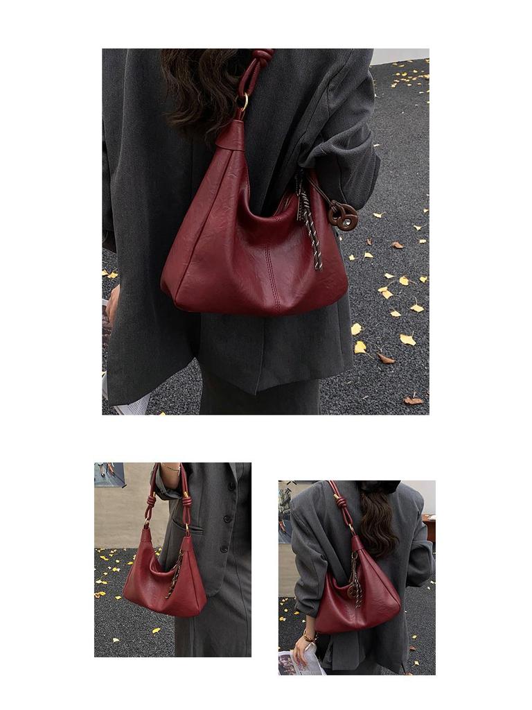 Women's Retro Crossbody Tote Bag (2025) – Large Capacity, Commuter, Single-Shoulder Design