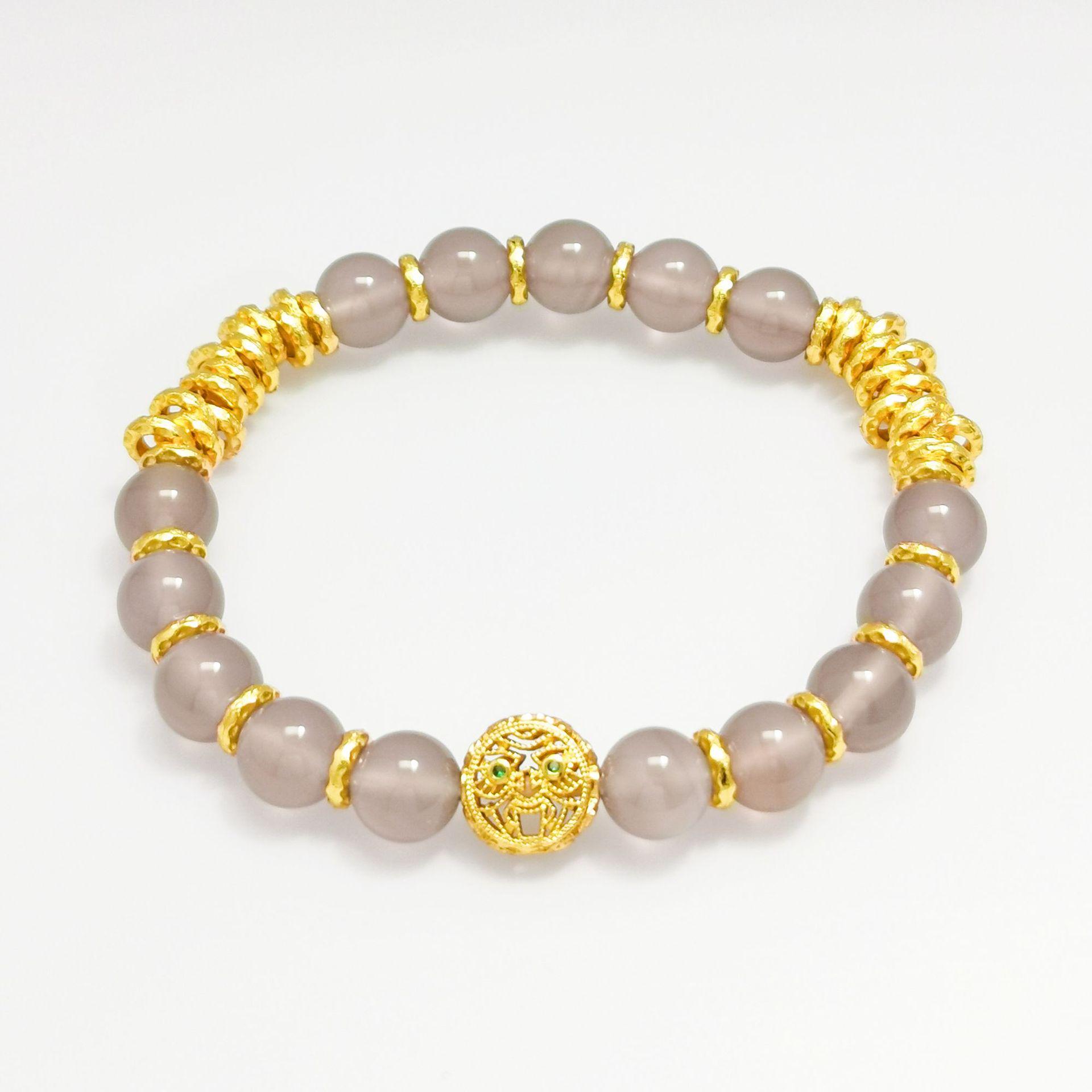 New Retro-Style Gold-Plated Copper Bracelet Pure Natural