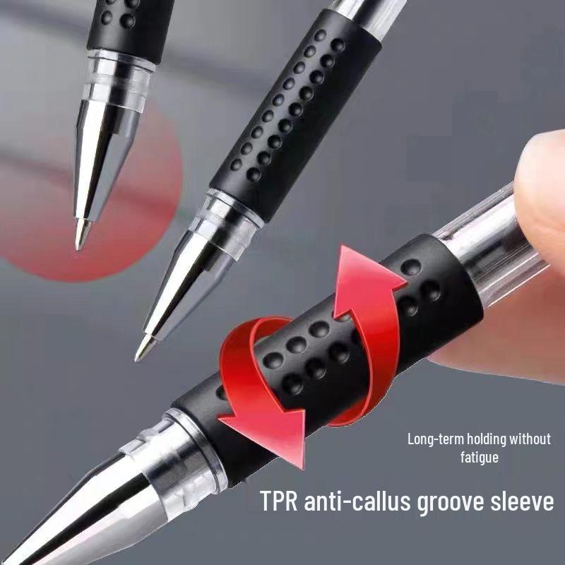 Europeisk Standard 0,5 mm Svart Gel Kulspetspenna - Business Signatur Rollerball, Kulspets för Markering och Pappersvaror.