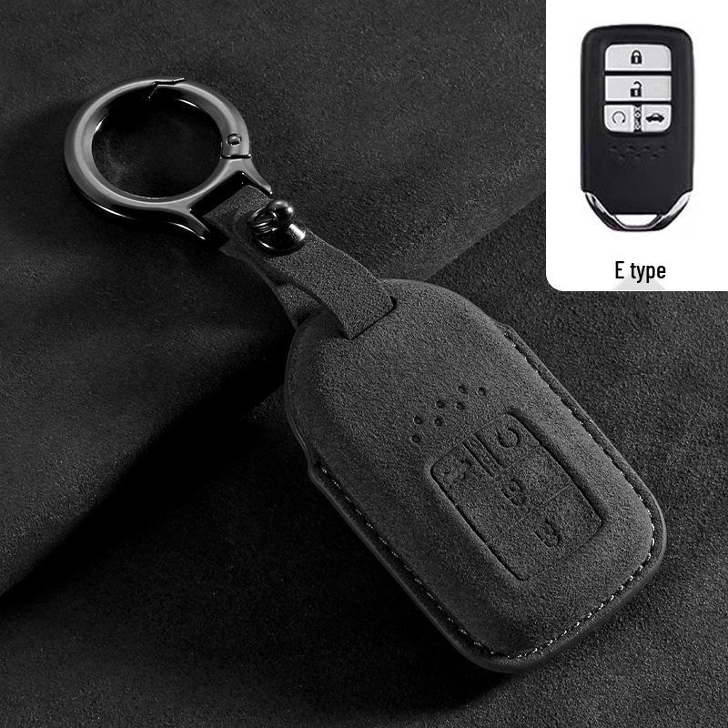 Compatible Car Key Case for Honda CRV, Accord 10th Gen, Civic, XRV, Guandao, Lingpai, Haoying, Binzhi - Cowhide Leather Bag
