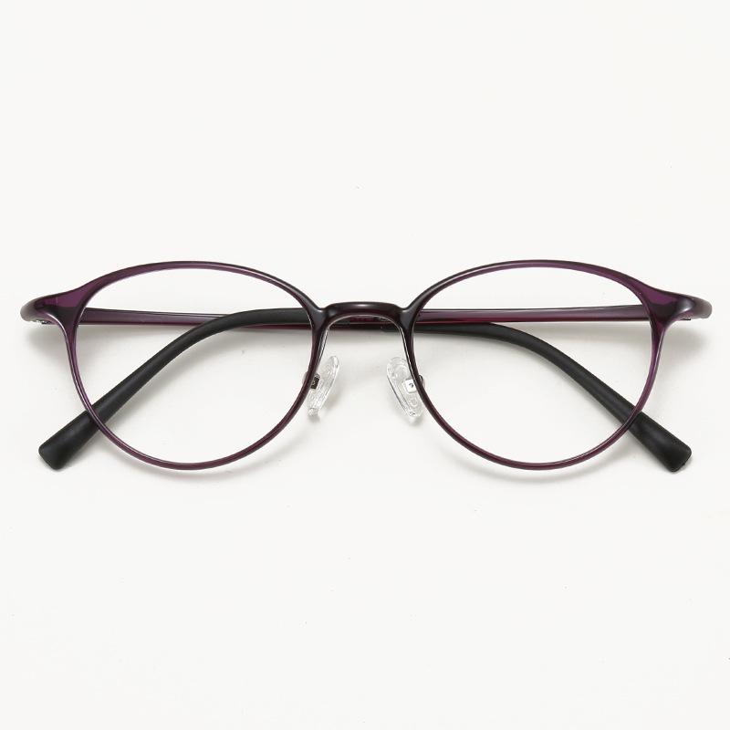 1144 Ultralight Tungsten-Carbon Plastic Myopia Eyeglass Frames for Men & Women - Small Oval Student Optical Glasses