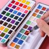 50/72/90/100 Colors Solid Watercolor Paint Set Pearlescent Watercolor Paint Art Painting Supplies for Hobbies Painter