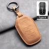 Leather Car Key Case Cover Holder Keychain Shell for Toyota CHR Hilux Fortuner Land Cruiser 200 Camry Corolla Crown RAV4