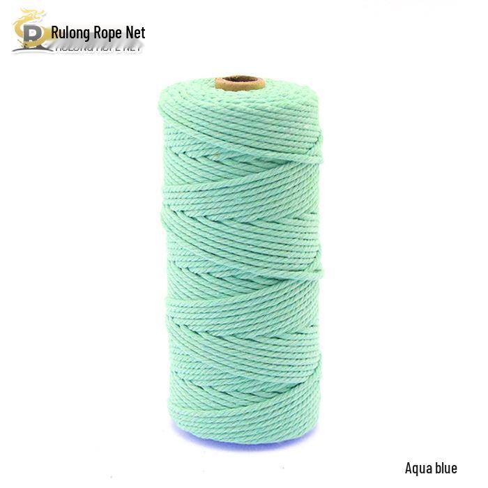 3mm Color Cotton Rope for DIY Handmade Tapestry, Weaving, and Drawstring Projects