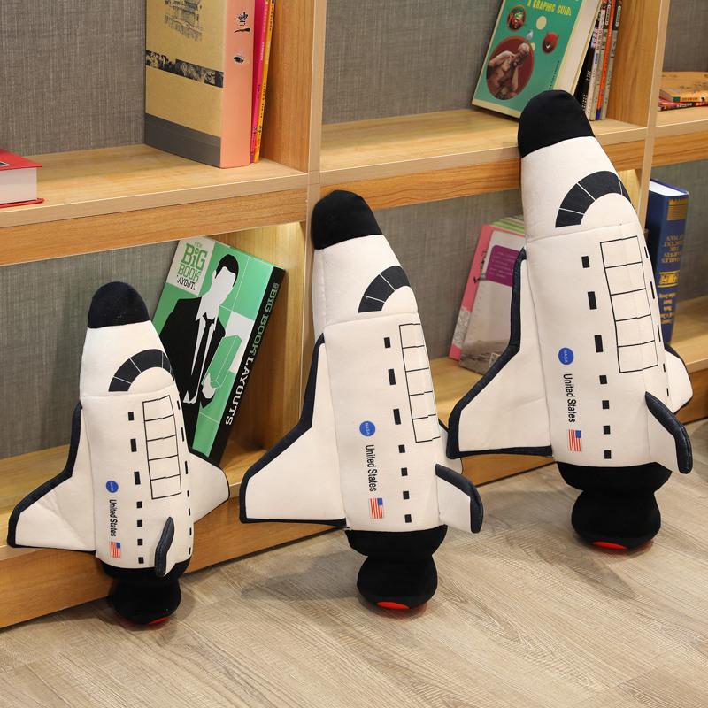 Jucărie de pluș cu pernă astronaută navă spațială - păpușă de dormit avion pentru băieți