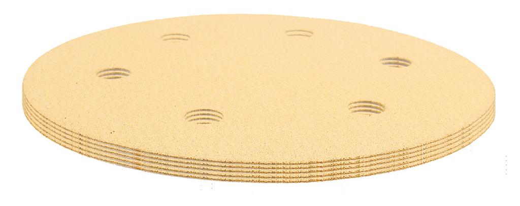 Velcro sandpaper 225 mm, K120, 5 pcs., with 6 holes for sanders 59G264, 59G265