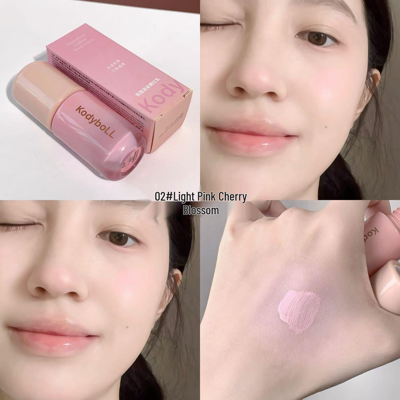 

Kodyboll Gradient Blush Cream: Popular Liquid Face Highlighter, Brightening & Long-Lasting.