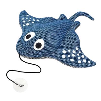 Scum Absorber Scrubber Sponge Ball for BathTubs Descaling Oil Absorption Fun Devil Fish Shape Household Cleaning Tool
