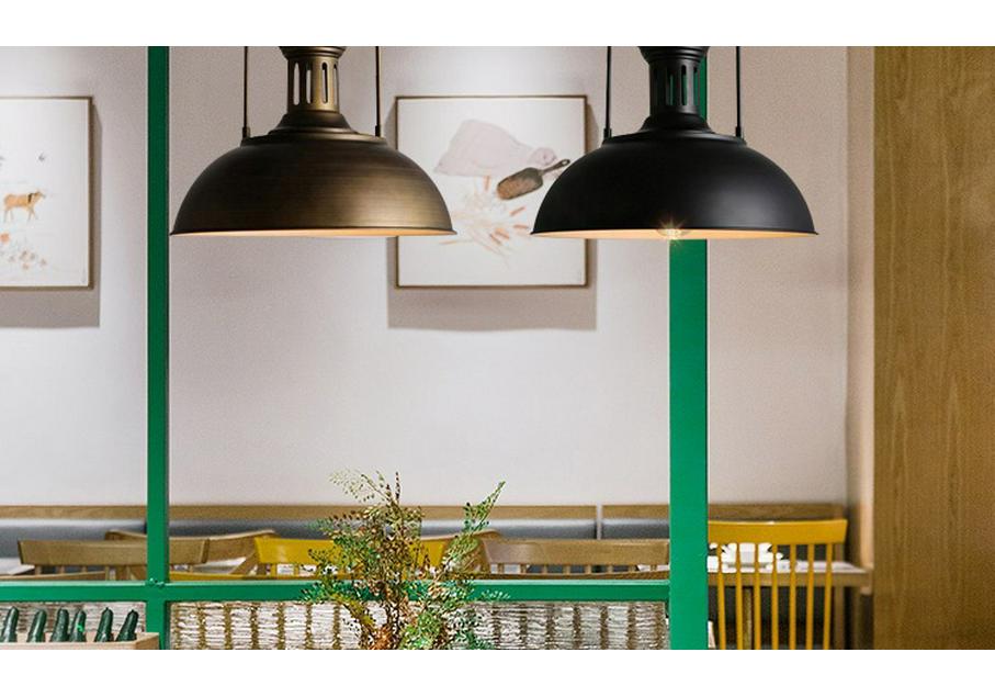 Industrial Retro Iron Pendant Lamp for Restaurants & Bars