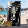 Asciugamano da Spiaggia Stampato Juventus FC Asciugamano Morbido ad Asciugatura Rapida Coperta da Spiaggia Rettangolare Grande Portatile per Viaggi Piscina