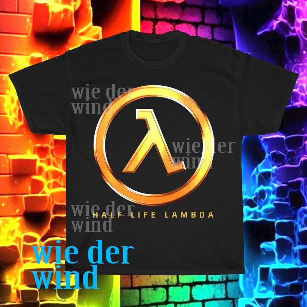 New Half life lambda symbol Active Logo Men s T-shirt funny size S to 5XL L