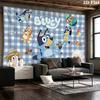 Bluey Wall Tapestry Aesthetic Wall Hanging Printed Fabric Blanket Decorative Tapestries for Bedroom Living Room Home Decor