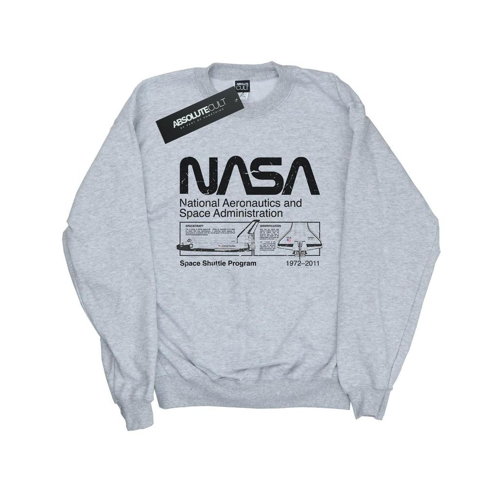 NASA Girls Classic Space Shuttle Sweatshirt