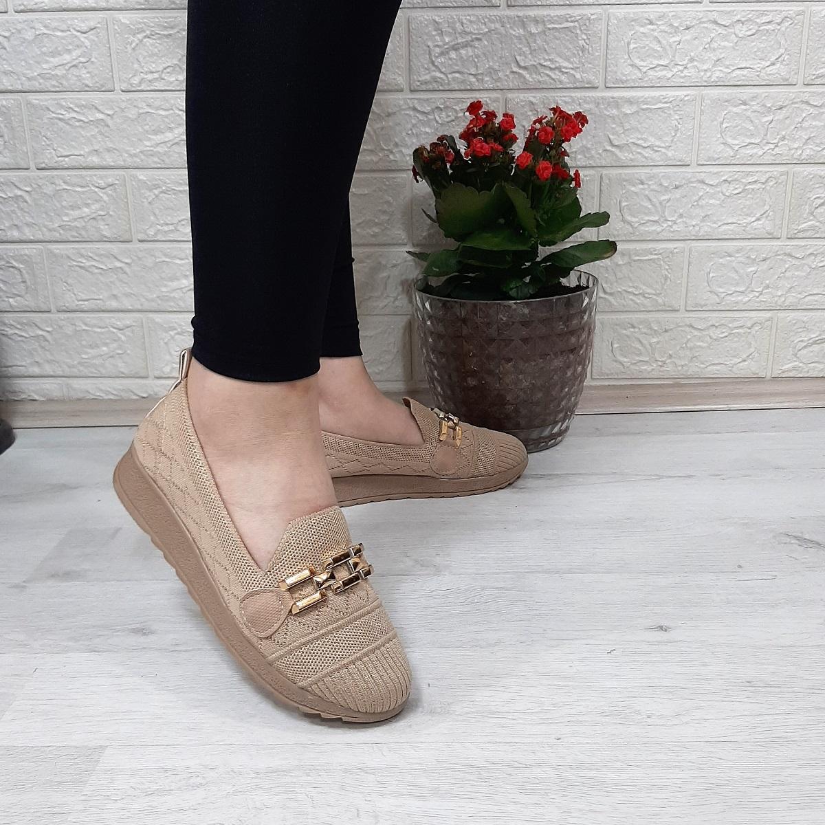 

Fiyra 4004 krl Handmade Mink Knitted Stone Non-Slip Women s Sports Ballerinas 38