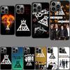 Rock Band FOB Cool Phone Case For Iphone 16E 15 Pro 14 Plus 17E 16 17 Pro Max Air 11 12 13 Mini Shockproof Capa Cute Cover TP
