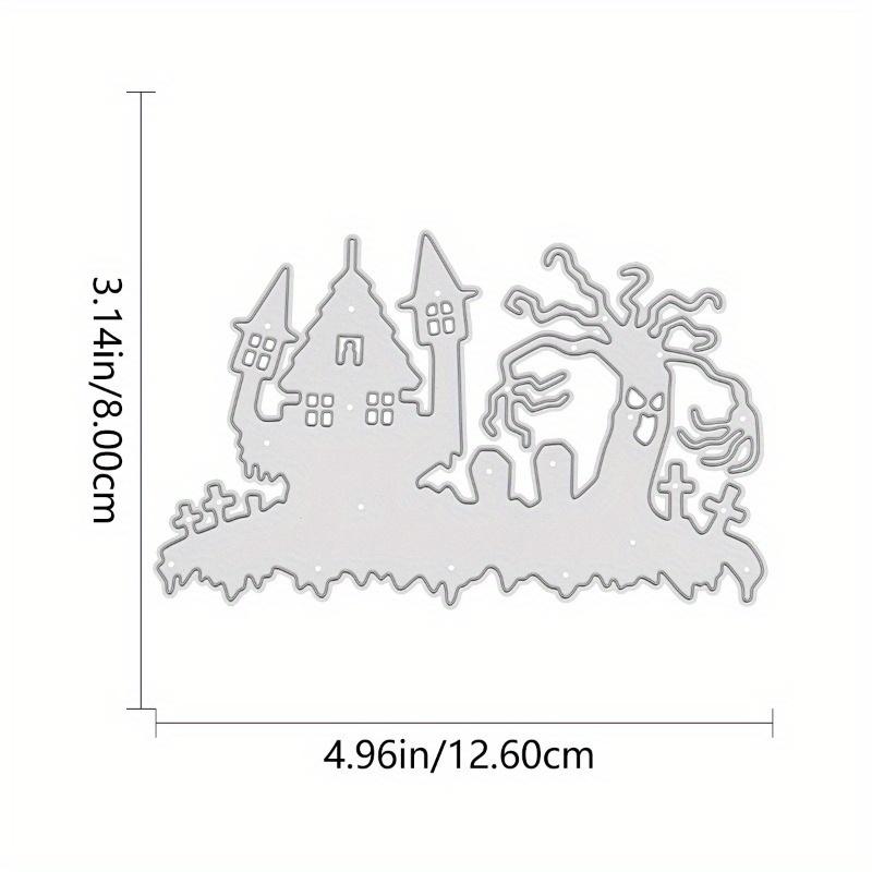 Creepy Castle Ghosts and Crosses Halloween Decorations with Silicone and Metal Clipper Mold