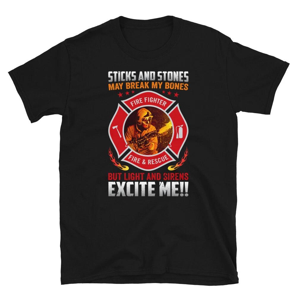 Light & Sirens Excite Me FIREFIGHTER Fireman Rescue Gift XXXXL