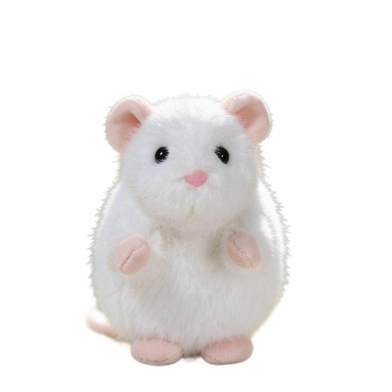 1422Cm Kawaii Standing Fancy Mouse Rat Plush Toy Stuffed Grey Brown White Small Animal Fluffy Plushie Appeasing Companion Gift