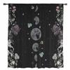 Lunar Flowers Plants Retro Stars Black Sheer Curtains for Living Room Decoration Window Curtains Kitchen Tulle Voile Curtains