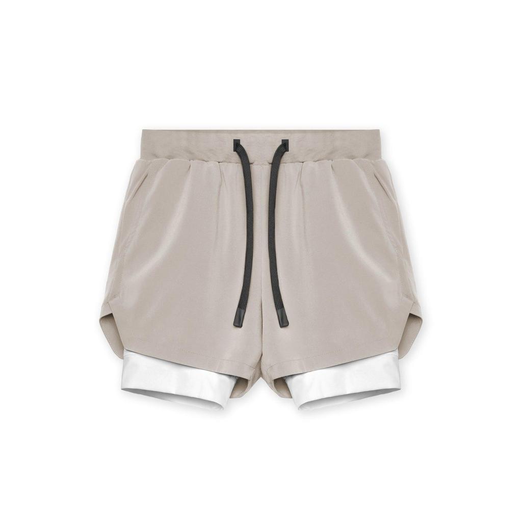 Pantalones Cortos de Verano 2 en 1 de Secado Rápido para Hombre Gimnasio Fitness Running Bodybuilding Jogging Pantalones Cortos Casuales Entrenamiento Baloncesto Masculino