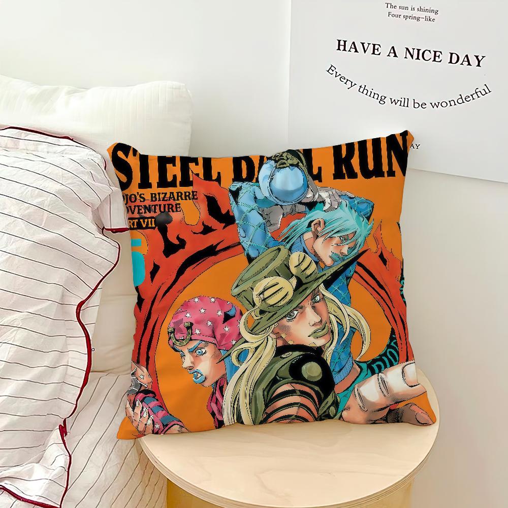 anime funny soft pillowcase Sofa Home jjojos Living Room bed Decor sSteel Ball Run pillow cover Gift hogar bizarre aadventure