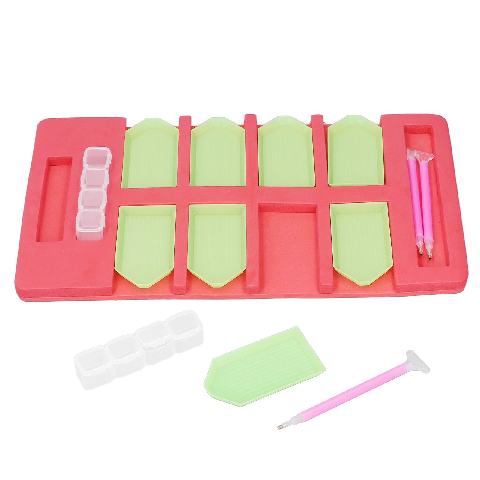 

Поднос для страз, красный пластиковый губчатый материал, подставка для хранения ювелирных изделий для художественного проекта