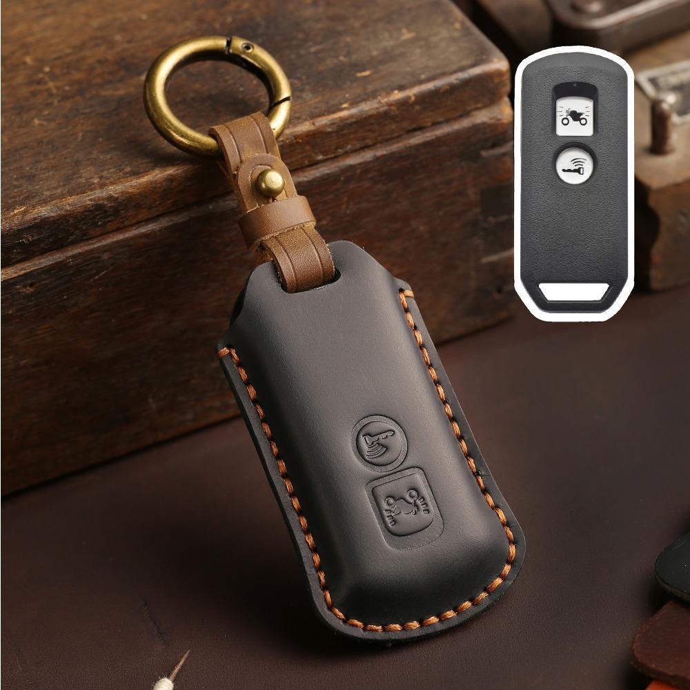 Genuine Leather Key Cover for Honda Motorcycle NS125LA Lead125 PCX160 Forza350