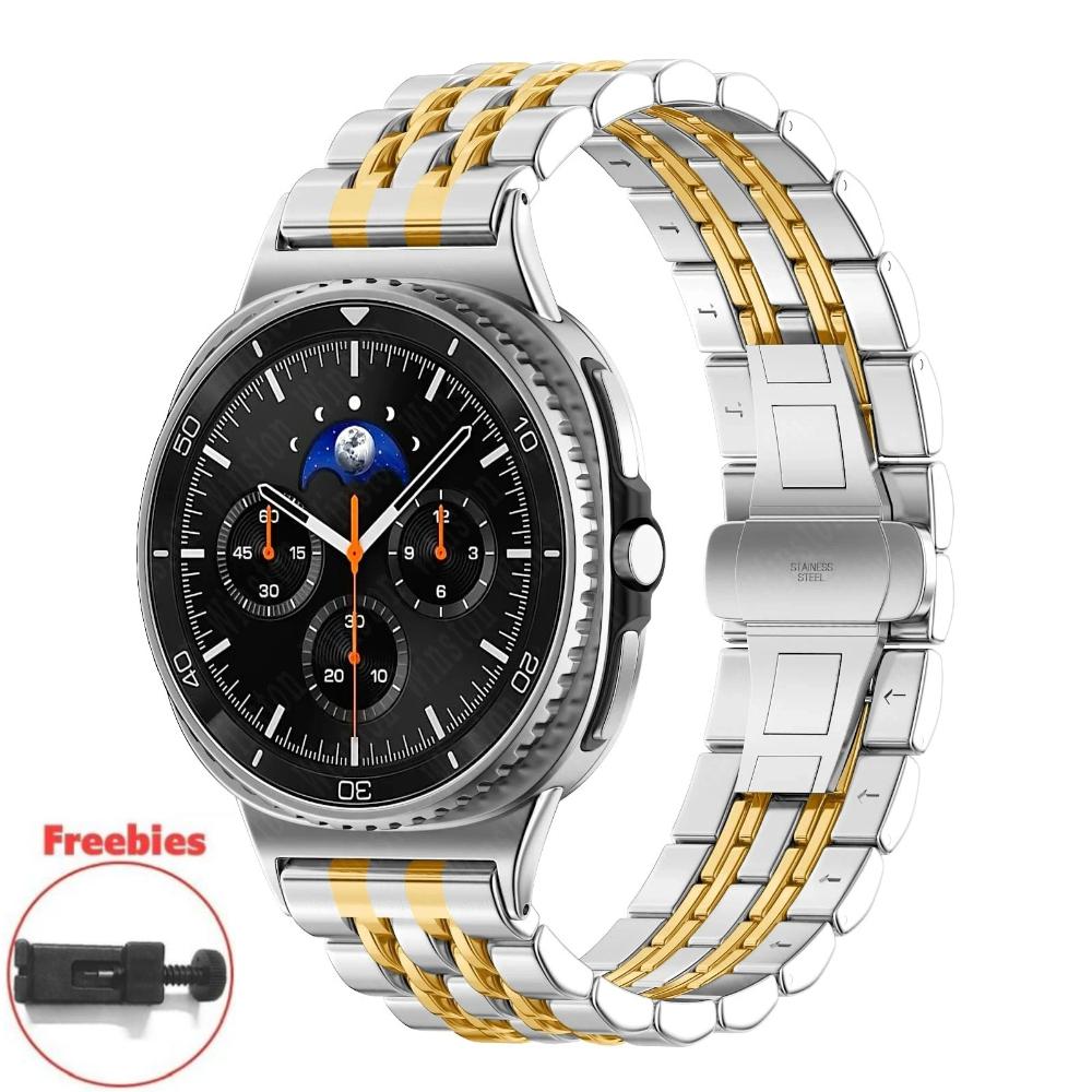 For Samsung Galaxy Watch 8 40/44mm 8 Classic 46mm Metal Bracelet for Galaxy Watch Ultra 2024/2025 47mm Stainless Steel Band Wristband