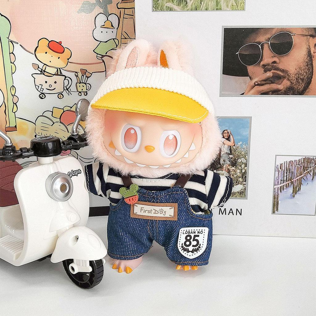 17cm Labubu Doll Clothing Set for 3.0 and First/Second Generation Sitting Party Blind Box Skirt