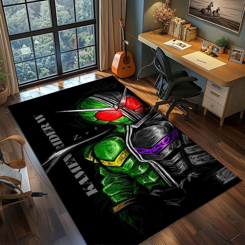 Kamen Rider Den-O Carpet for Living Room Bedroom Home Decor Cool Movie Mat Play Floor Mat