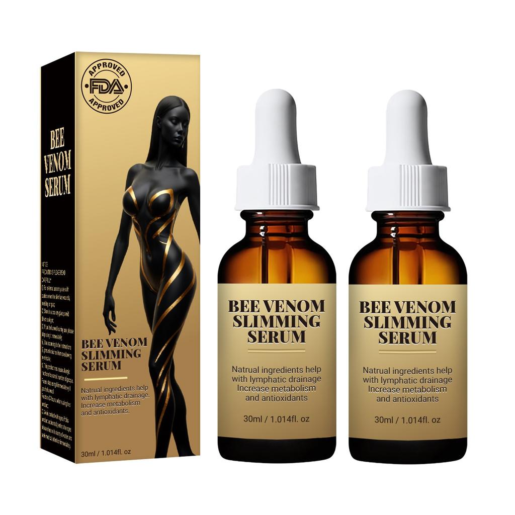 Včelí olej na hubnutí, pokročilá včelí esence, včelí zpevňující olej, včelí lymfodrenáž a olej na hubnutí, pro muže a ženy (30 ml)