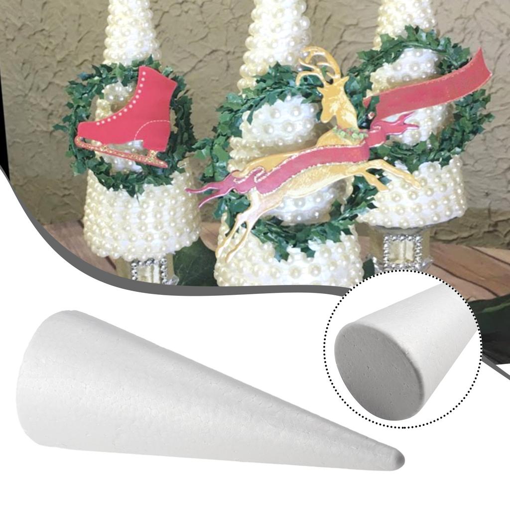 1pcs Foam Cones Polystyrene Flat Foam Cone For Handmade Craft DIY Accessory Party Celebration Festival Decorations