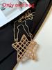 Street Style Star Shaped Mini Metal Crossbody Bag With Chain For Daily Fashion